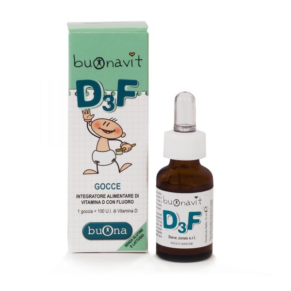 Buonavit D3F Integratore Vitamina D con Fluoro Gocce