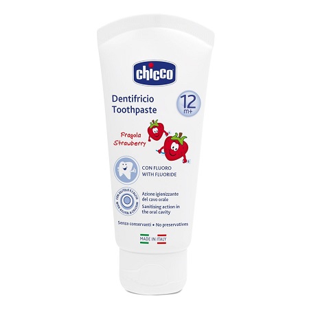 Chicco Dentifricio Gusto Fragola 12+ mesi