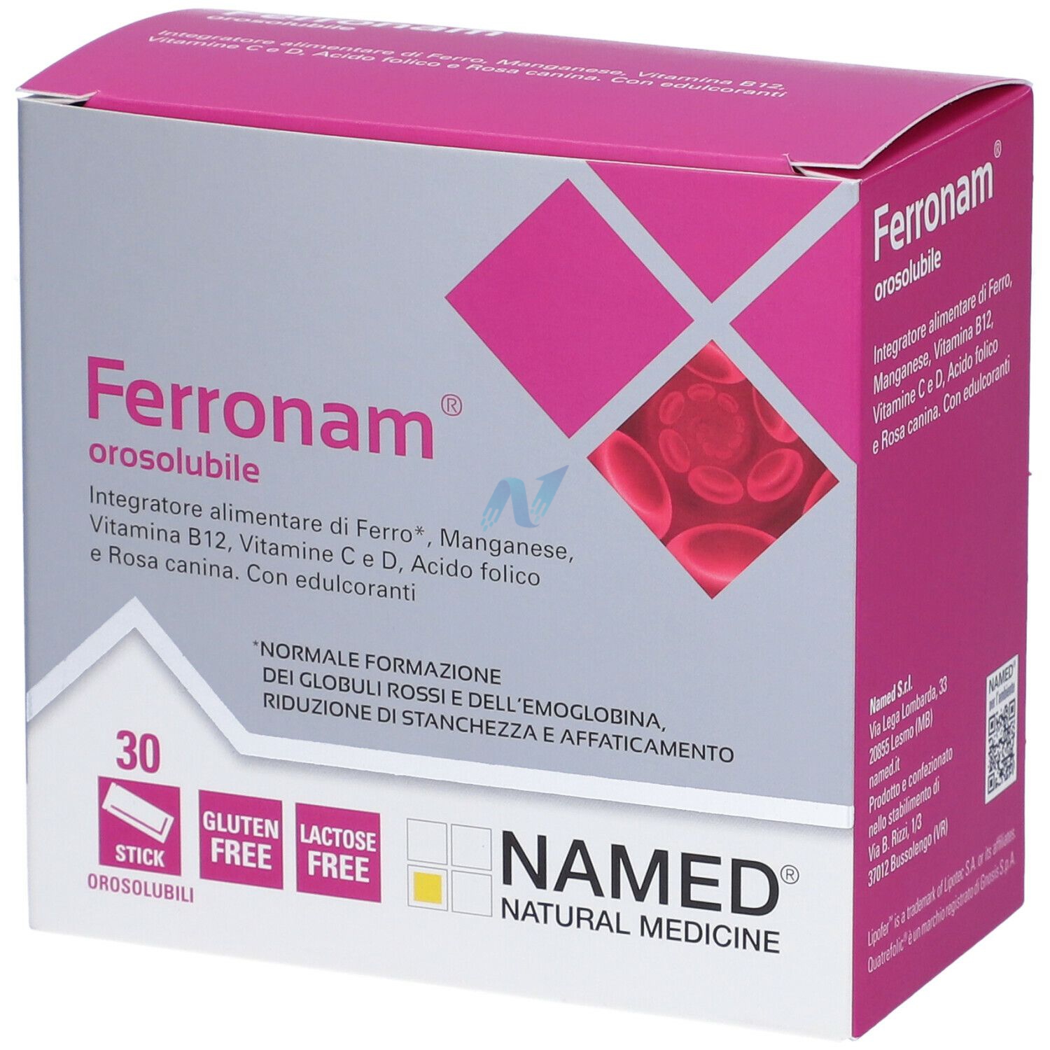 Ferronam Integratore Ferro Acido Folico Bustine Orosolubili