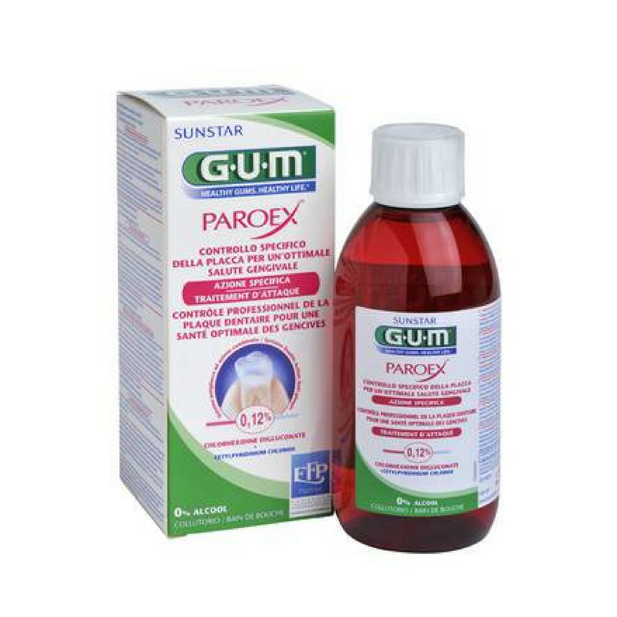 GUM Paroex Colluttorio 0,12% Clorexidina + 0,05% Cetilpiridionio