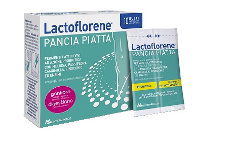 Lactoflorene PANCIA PIATTA Integratore Probiotico 10 Bustine