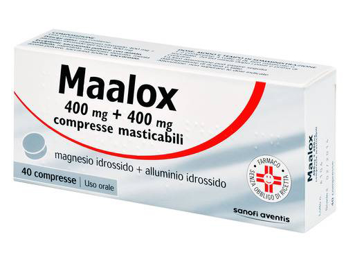 Maalox 400mg+400mg Compresse Masticabili