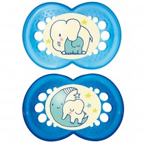 MAM 2 Succhietti Night Silicone 6+ mesi