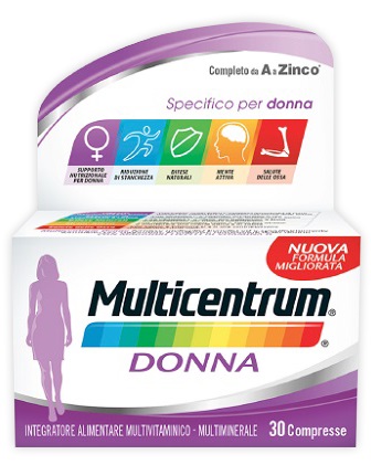 Multicentrum Donna Integratore Vitamine Minerali 30 Compresse