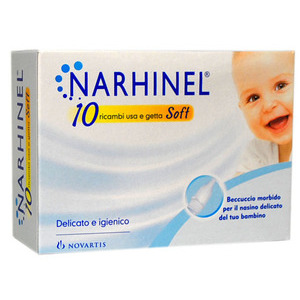 Narhinel Ricambi Soft Usa e Getta Aspiratore Nasale 10 pezzi