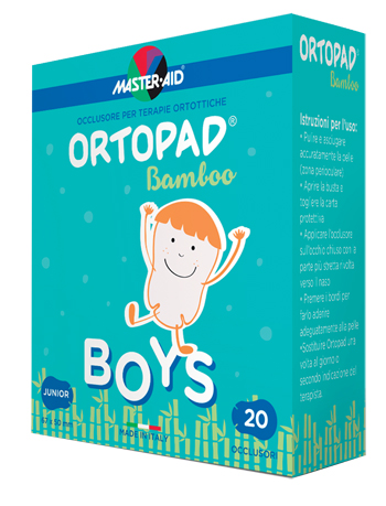 Ortopad Boys Cotton Occlusore Autoadesivo Occhi Formato Medium
