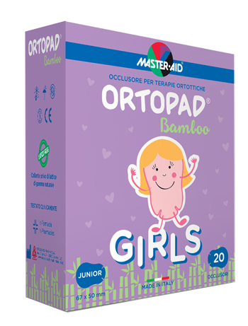 Ortopad Girls Occlusore Autoadesivo Occhi Formato Junior