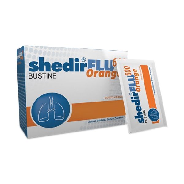 Shedirflu 600 Orange Integratore Fluidificante Acetilcisteina Bu