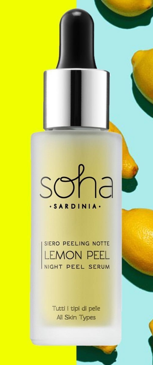 Soha Sardinia Lemon Peel Siero Peeling Notte