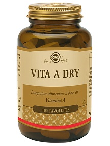 Solgar Vita A Dry Tavolette Difese Immunitarie & Vista