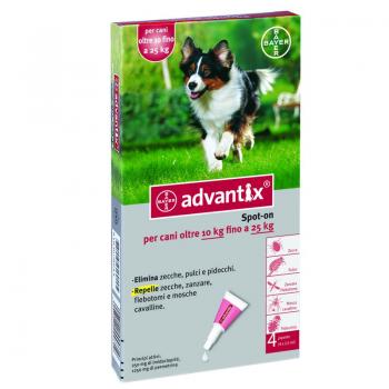 Advantix Spot On 4 Pipette Cani 10-25Kg