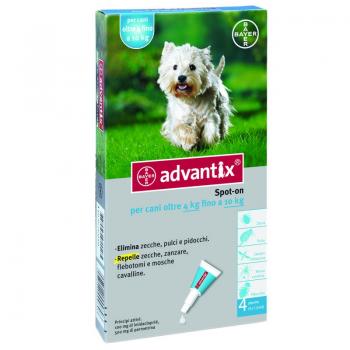 Advantix Spot On 4 Pipette Cani 4-10Kg