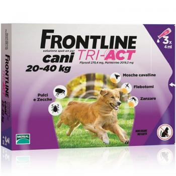Frontline Tri Act Spot On Cani 3 Pipette 20-40Kg