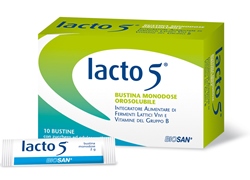 Lacto 5 Fermenti Lattici con Vitamine B Bustine Orosolubili