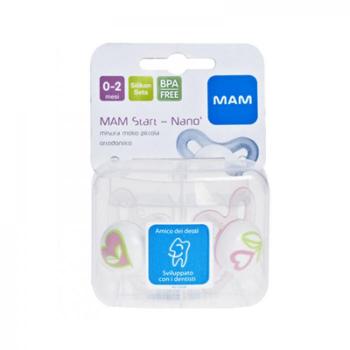 MAM 2 Succhietti Start Nanò Silicone 0-2 mesi