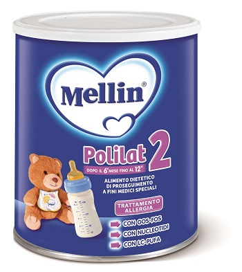 Mellin Polilat 2 Alimento Trattamento Allergia 6-12 mesi