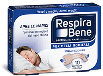 Respira Bene 10 Cerotti Nasali Adulti Classici